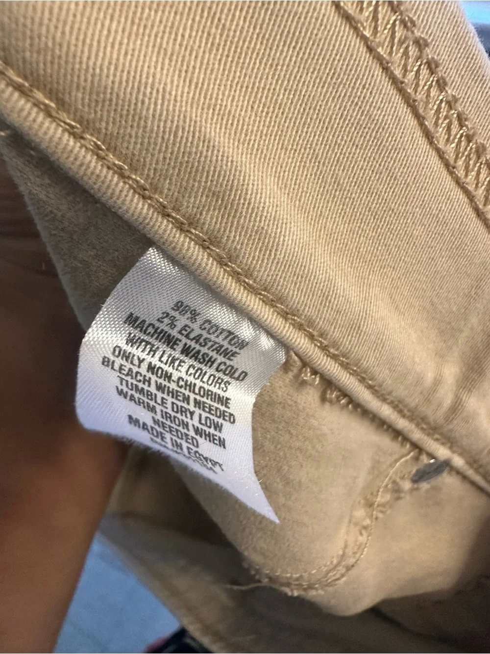 new directions Khaki Stretch Pants